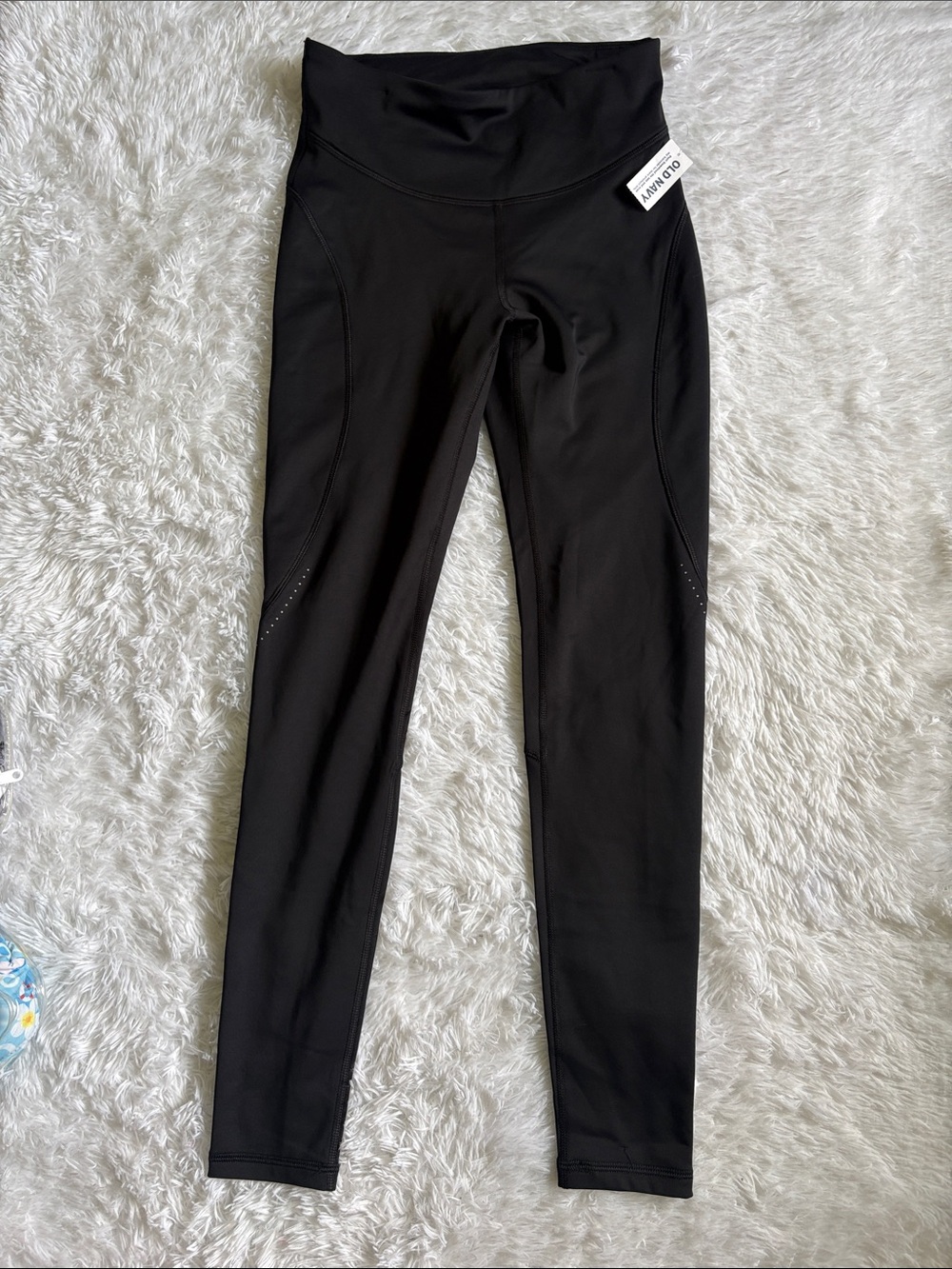 NWT Old Navy Black Fleece Lined Powersoft Coze Edition Leggings Size S